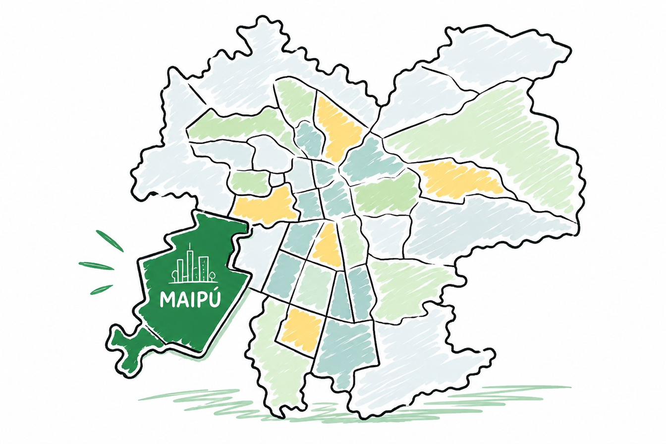 Mapa de Maipú - tu zona comercial